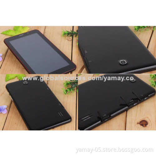 7-inch tablet PC, Android 4.2, MTK8312 dual core 1.2GHz, 512MB+4GB, dual camera, 3G, GPS, BT, Wi-Fi